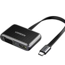 Перехідник UGREEN USB 2.0 - HDMI+VGA CM303 Black (70549)