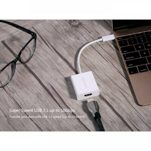 Перехідник UGREEN USB 2.0 Type-C - HDMI White (40273) Вид перехідник