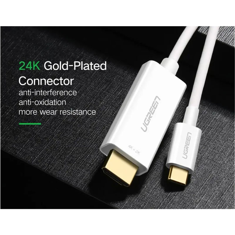 Кабель UGREEN USB Type-C - HDMI MM121 1.5 м White (30841) Довжина 1.5