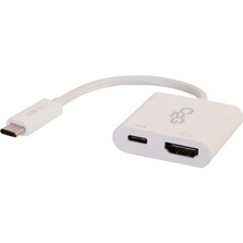 Перехідник C2G USB Type-C - HDMI + USB Type-C White (CG80493)