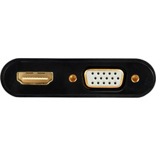 Кабель CABLEXPERT HDMI - HDMI + VGA + аудио 3.5 мм Black (A-HDMIM-HDMIFVGAF-01)