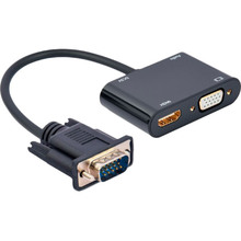 Кабель CABLEXPERT VGA - HDMI + VGA + аудио 3.5 мм Black (A-VGA-HDMI-02)