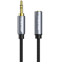 Кабель CABLETIME Audio 3.5mm M - 3.5mm F 0.3м Black (CF11D)