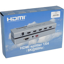 Спліттер POWERPLANT HDSP8K-4 HDMI (CA914203)