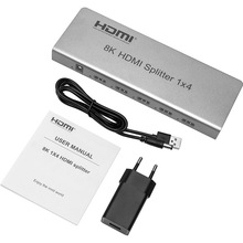 Спліттер POWERPLANT HDSP8K-4 HDMI (CA914203)