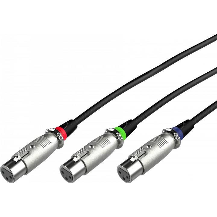 Кабель для микрофона HYPERX XLR 3 м (6Z2B9AA) Коннекторы папа-мама
