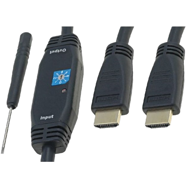 Кабель DIGITUS HDMI 30 м Black (AK-330105-300-S) Вид кабель