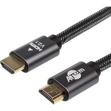 Кабель ATCOM Premium HDMI-HDMI ver 2.1 4К 5м Black (AT23785)