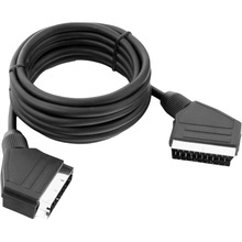 Кабель MERLION SCART - SCART (M/M) 1.2 м Black (TT-SCART (M)/(M)-1.2/02532)