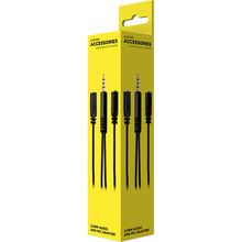Кабель HATOR Male to 2 x Female 3.5 mm 0.2 м Black (ACC-214)