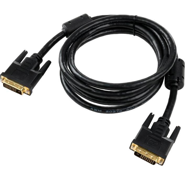 Кабель VINGA DVI to DVI 24+1pin 1.8 m (VCPDCDVIMM1.8BK) Вид кабель