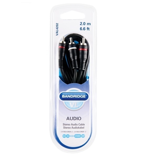 Кабель BANDRIDGE ValueLine VAL4202 Stereo Audio 2m