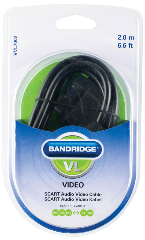 Кабель BANDRIDGE ValueLine VVL7002 SCART 2m