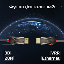 Кабель PROMATE HDMI - HDMI v.2.0 20 м Black (prolink4k60-20m)