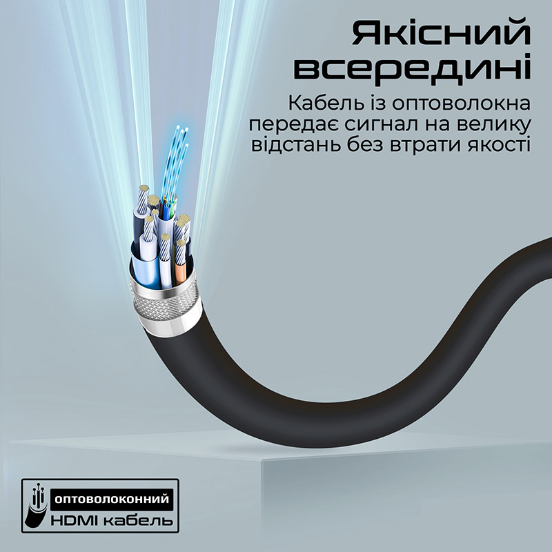 Внешний вид Кабель PROMATE HDMI - HDMI v.2.0 20 м Black (prolink4k60-20m)