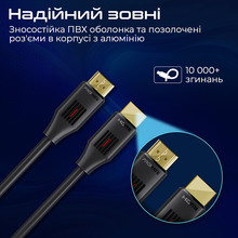 Кабель PROMATE HDMI - HDMI v.2.0 5 м Black (prolink4k60-500)