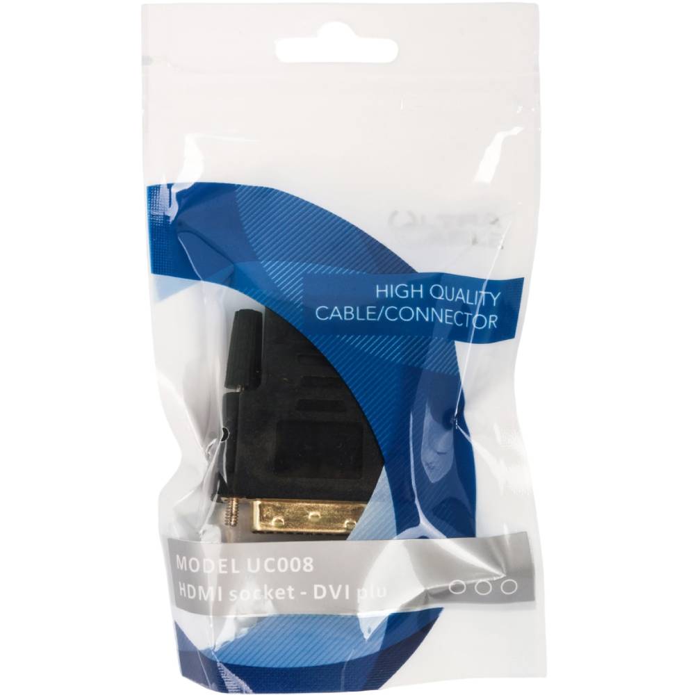 Перехідник ULTRA DVI-D - HDMI (UC008) Тип роз'єму HDMI - DVI-D