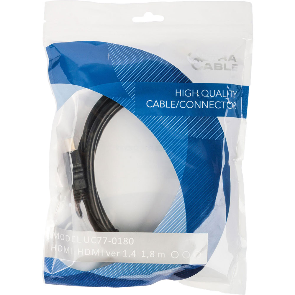Кабель ULTRA HDMI - HDMI 1.8 м (UC77-0180) Вид кабель