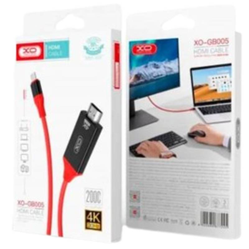 Кабель XO USB C - HDMI GB005 2m (GB005 2m) Тип роз'єму USB Type-C - HDMI