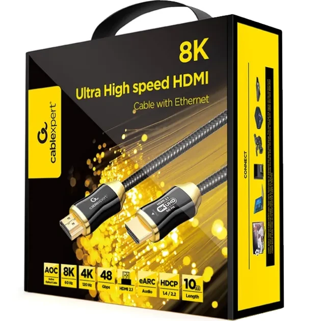 Кабель CABLEXPERT (AOC) HDMI V.2.1 10 м (CCBP-HDMI8K-AOC-10M) Тип разъема HDMI - HDMI 