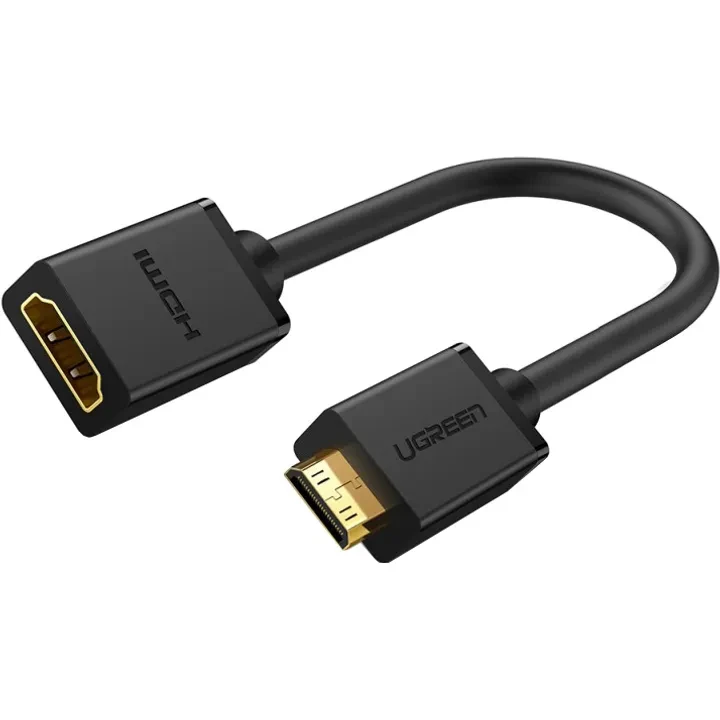 Переходник UGREEN Mini HDMI Male to HDMI Female Adapter Cable 0,22 m Black 20137 (90402195)