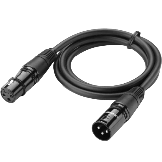 Кабель UGREEN AV130 XLR Male to Female Microphone Cable 3m Black 20711 (90401987) Коннекторы папа-мама