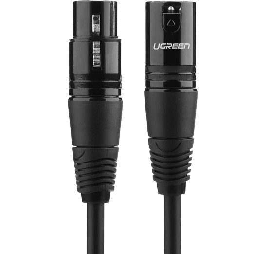 Кабель UGREEN AV130 XLR Male to Female Microphone Cable 3m Black 20711 (90401987) Тип роз'єму XLR - XLR