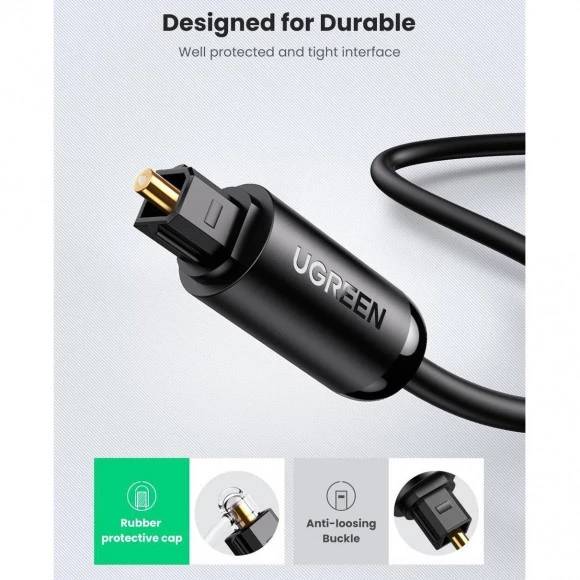 Кабель UGREEN AV122 Toslink-Toslink Optical Audio Cable 1 m 70890 (90402815) Вид кабель