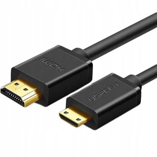 Кабель UGREEN HD108 miniHDMI to HDMI 1.5 m Black (90403473) Вид кабель