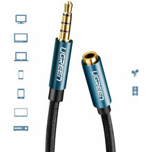 Кабель UGREEN AV118 3.5 mm Male to 3.5 mm Female 2 м Black (90403184)