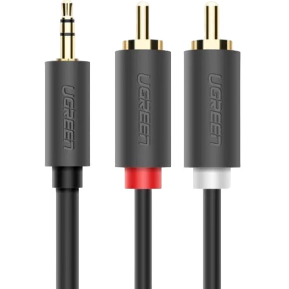 Кабель UGREEN AV102 3.5 mm to 2RCA Audio Cable 2 m Gray (904019641) Вид кабель