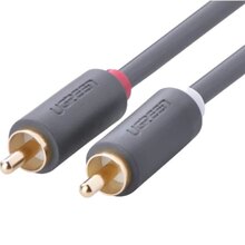 Кабель UGREEN AV104 2RCA to 2RCA Audio Cable 1 m Black (90401971)