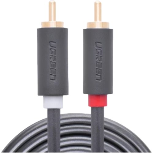 Кабель UGREEN AV104 2RCA to 2RCA Audio Cable 1 m Black (90401971) Вид кабель