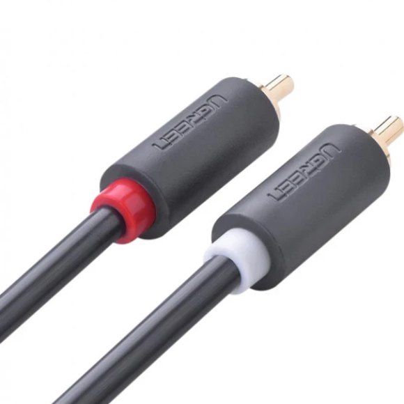 Кабель UGREEN AV104 2RCA to 2RCA Audio Cable 2 m Black (90401973) Тип разъема 2 RCA - 2 RCA