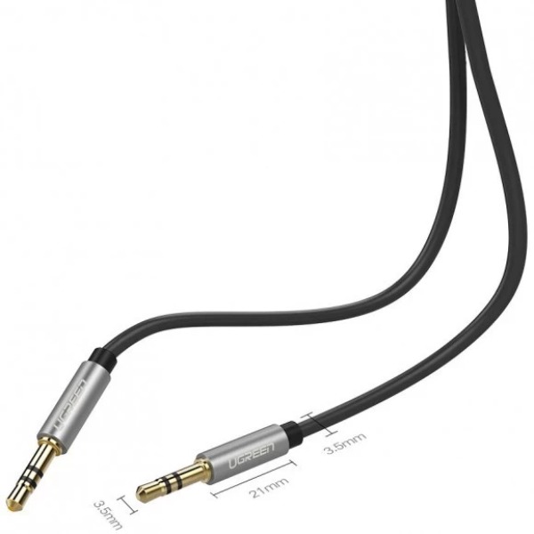 Кабель UGREEN AV119 3.5 mm to 3.5 mm Audio Cable 2 m Black (90401962) Тип разъема 3.5 - 3.5