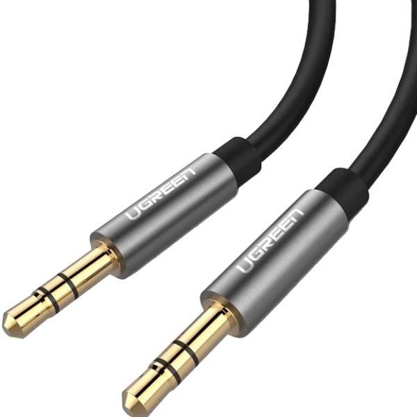 Кабель UGREEN AV119 3.5 mm to 3.5 mm Audio Cable 2 m Black (90401962) Вид кабель