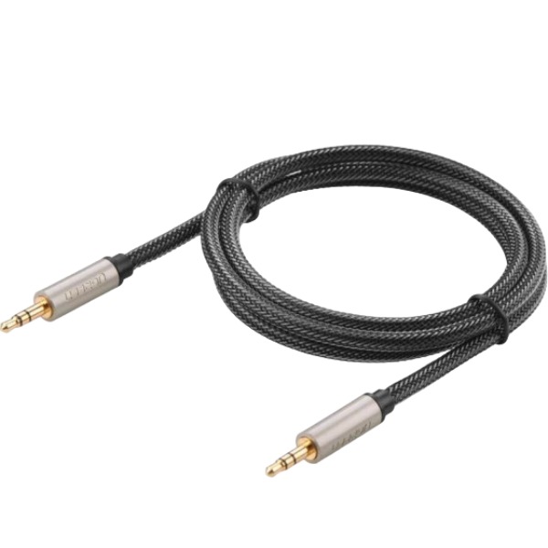 Кабель UGREEN AV125 3.5 mm to 3.5 mm Audio Cable Braided 1 m Gray (90402019)