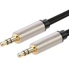 Кабель UGREEN AV125 3.5 mm to 3.5 mm Audio Cable Braided 1 m Gray (90402019)