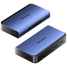 Спліттер VENTION HDMI 2.0 UHD 4K 60Hz HDCP 1x2 ports Blue Aluminum Alloy (AKEL0-EU)