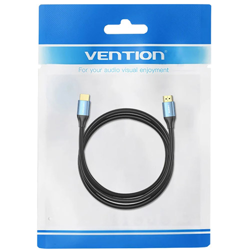 Кабель VENTION HDMI M - M 2.0 м V2.0 4K 60Гц Aluminum Alloy Blue (ALHSH) Коннекторы папа-папа