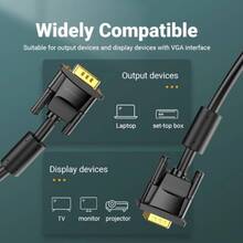 Кабель VENTION VGA 15M-15M 1.5 м Black (DAEBG)