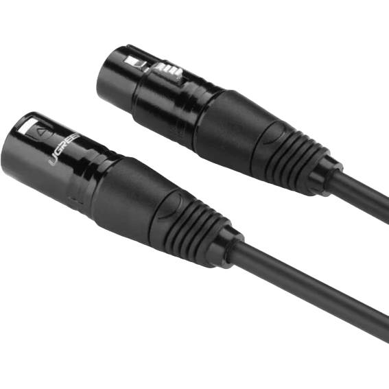 Мікрофонний кабель UGREEN AV130 XLR Male to Female Microphone Cable 5 m Black (20712) Тип роз'єму XLR - XLR