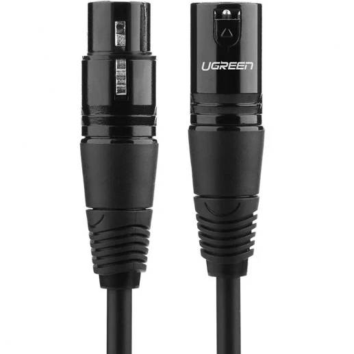 Кабель микрофонный UGREEN AV130 XLR Male to Female Microphone Cable 5 m Black (20712) Вид кабель