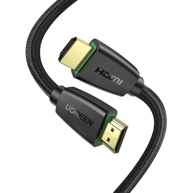 Кабель UGREEN HD118 HDMI to HDMI 2 m v2.0 UltraHD 4K-3D Braided (Black) 40410