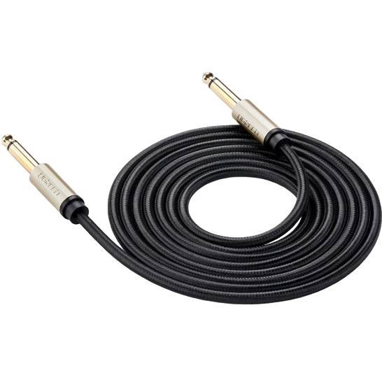 Кабель межблоковый UGREEN AV128 6.3 mm to 6.3 mm Audio Cable Braided 2 m Gray (10638) Тип разъема 6.3 (папа) - 6.3 (папа)