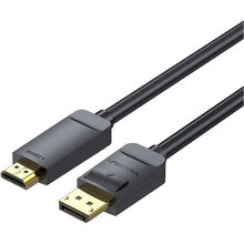 Кабель Vention DisplayPort - HDMI v1.2 2 м. Black (HAGBH)