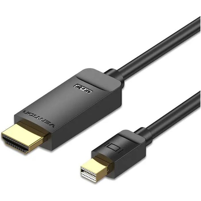 Кабель Vention mini DisplayPort - HDMI v1.2 1.5 м. Black (HAHBG)