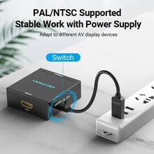 Перехідник VENTION AV (RCA) - HDMI v1.4 1080p (AEFB0)