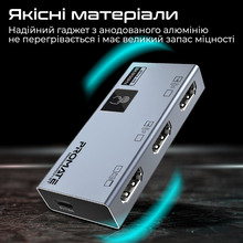 Світч Promate MediaSwitch-2T HDMI to HDMI Silver (mediaswitch-2t)