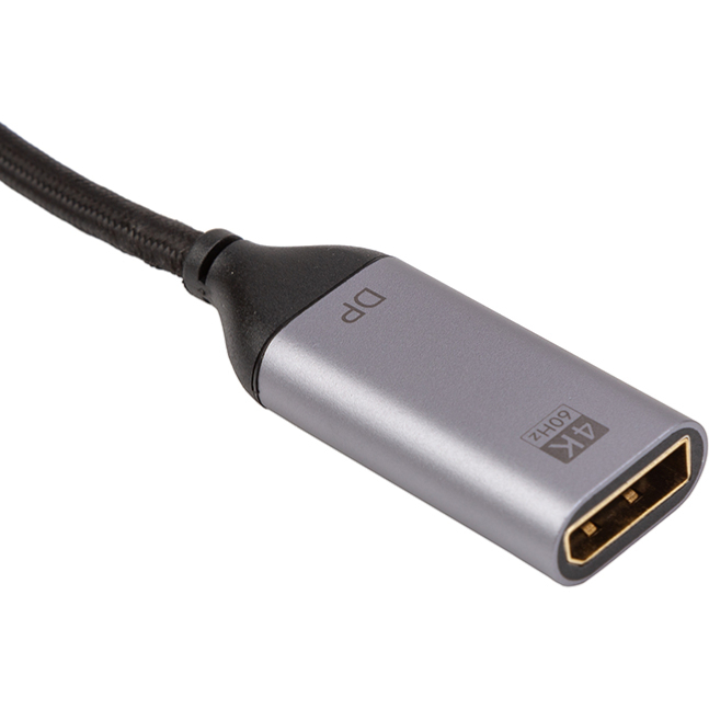 Переходник CABLETIME USB-C - DisplayPort Silver (CA913671) Вид кабель